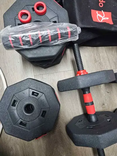 Adjustable Dumbbell Set 25kg with Plates - Like New, View more