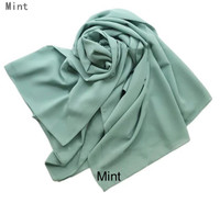 New bubble chiffon mint colour scarf
