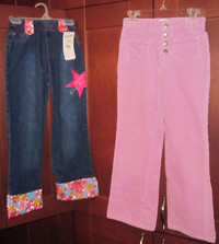 girls size 7 pants set of two