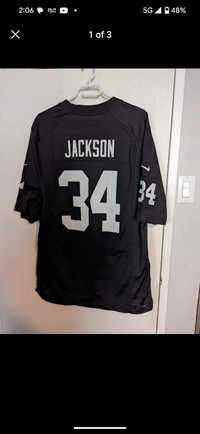 Bo Jackson Raiders jersey large