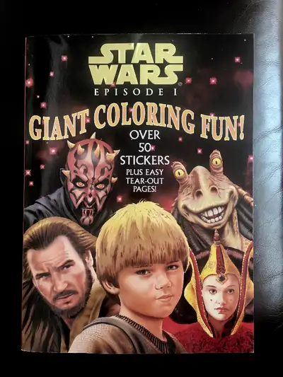 Star Wars Giant Coloring Fun 1999 with 2 Sticker pages NEW, View more