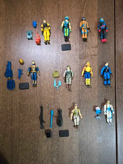 10 GI Joe Action Figure. 1989 Viper 1989 Countdown 1989 Targat 1989 Recoil 1984 Copperhead 1992 Shoc...
