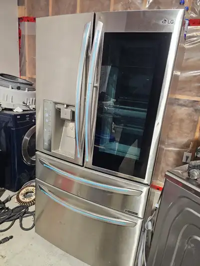 QUICK SALE!! stainless steel knock knock fridge feezer, View more