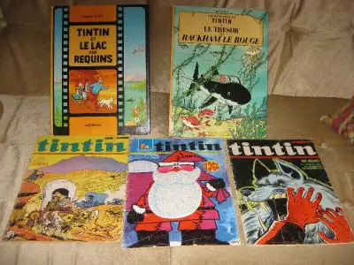 VINTAGE BD DE COLLECTION - TINTIN,  ASTÉRIX, SYLVAIN ET SYLVETTE, View more