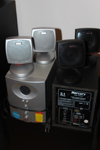 Mercury 2.1 multimedia speakers and powered sub