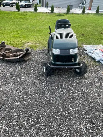 20hp craftsman lawnmower with deck, not currently running