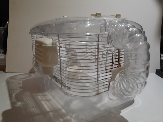 Cage de hamster avec accessoires en bon état 40x25x25 cm dans Accessoires  à Ville de Montréal - Image 2