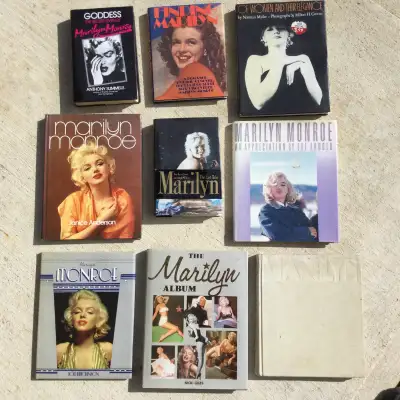 Lot of 9 BOOKS Marilyn Monroe -9 different Titles, View more