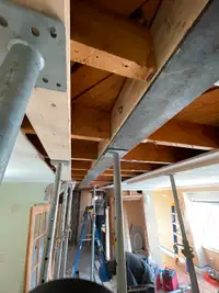 Open Concept, Load-Bearing Wall Removal, LVL Steel Beams
