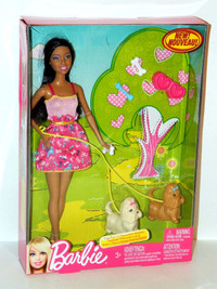 African American Barbie Doggie Park Playset Brand New In Box