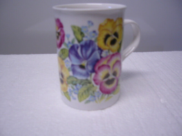 Vintage Flat Bottomed Staffordshire “Pansy” Mug in Arts & Collectibles in Dartmouth
