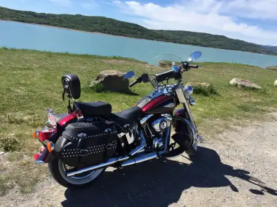 2015 Harley-Davidson Softail Heritage Classic with two-tone colour. 103 cubic inch engine with only...