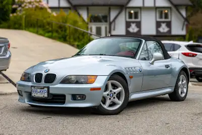 Up for NO-RESERVE auction is this 1997 BMW Z3 2.8i 5-Speed, finished in Arctic Silver Metallic over...