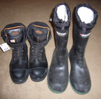 Steel Toe Work Boots and Rubber Boots