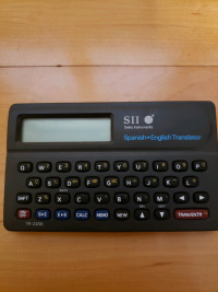Seiko Instruments SII TR-2200 Spanish/English Translator