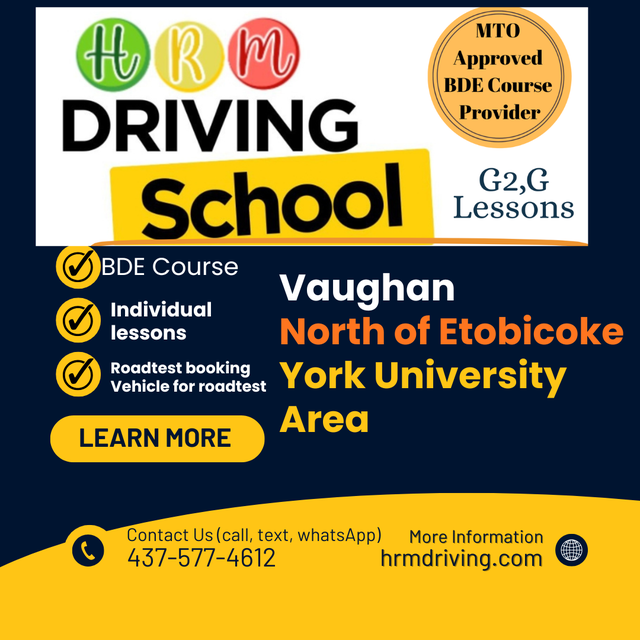MTO approved driving instructor, Vaughan, North of Etobicoke,
