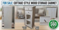 Cottage-Style Wood Storage Cabinet Oakville / Halton Region Toronto (GTA) Preview