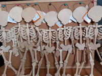 Wooden "Mr.  Bones" Skeletons for Crafting