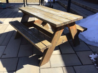 Table a picnic cedre rouge Western red cedar picnic table
