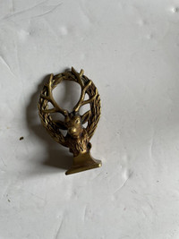 Brass decoration with deer  