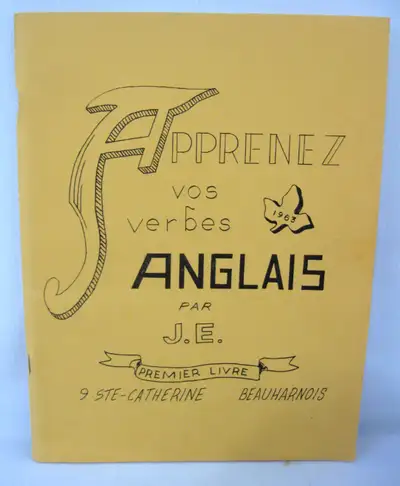 LIVRE D APPRENTISSAGE des VERBES ANGLAIS..c.1964, View more
