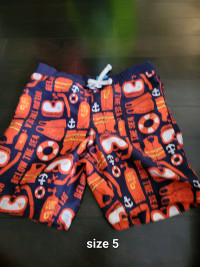 Boys size 5 swim shorts