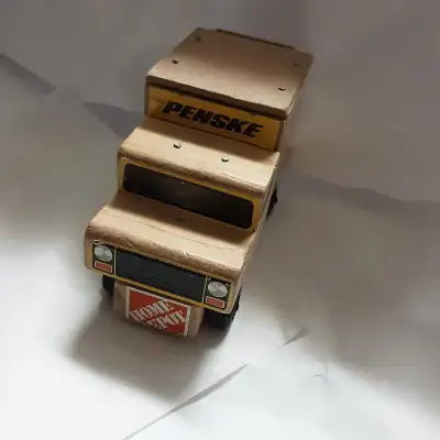 3" high x 2.5" wide x 5" long. Fun little item, great for office/cave decor as well. Blends with woo...