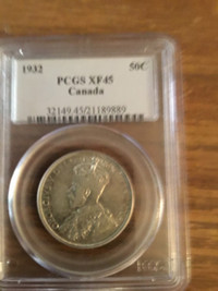 1932. 50. Cent. EF 45. PCGS rare
