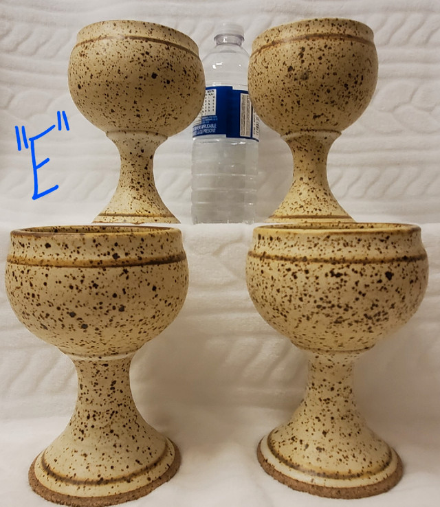 2 Pottery Glass Sets (E & F - $25 Each Set), Hold W e-transfer in Other in Ottawa