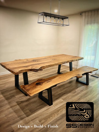 Live edge table ( custom made to order)