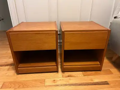 Vintage teak nightstands, View more