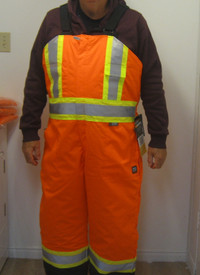 Work King Insulated Bib Overalls HI - Vis