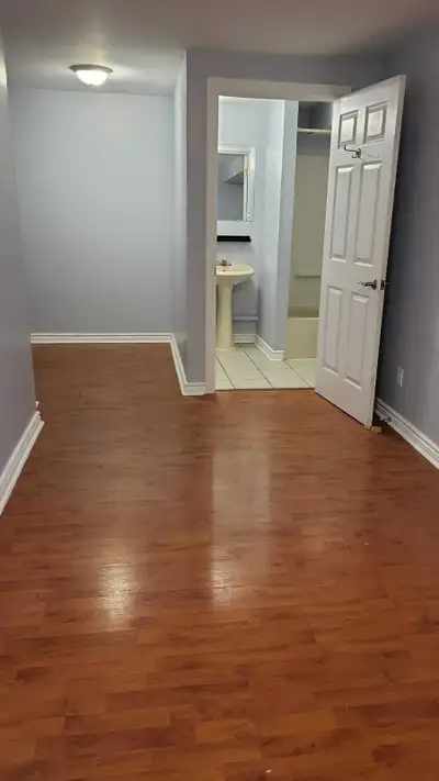 It's a studio basement apartment with its own entrance and kitchen. You get private parking, and the...