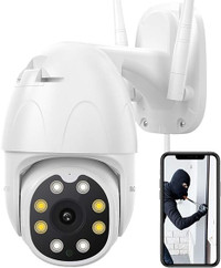 Dragon Touch OD10 Security Camera Outdoor, 1080P HD PTZ