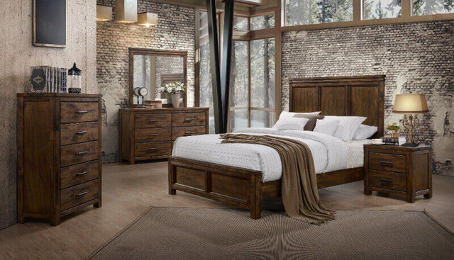 Queen Rustic Bedroom Set in Beds & Mattresses in Miramichi