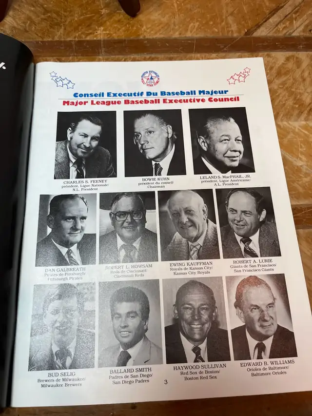 1982 All-Star Baseball Game Program 62863258176643124