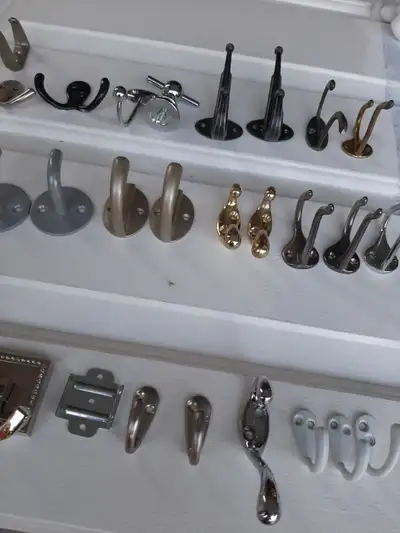 Lots of Clothes and Towel hooks- $1 to $2 each, View more