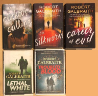 Robert Galbraith Cormoran Strike hardcover novels 1-5