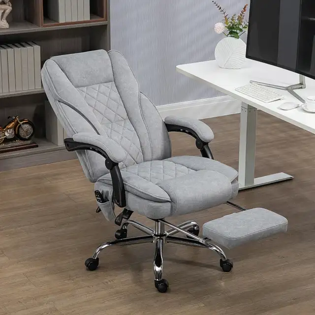 Heated Massage Office Chair, Heated Reclining Computer Chair in Chairs & Recliners in Markham / York Region - Image 11