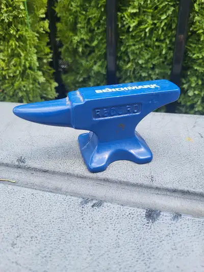 vintage Sheffield Blue Cast Iron Anvil mini Watchmaker's anvill, View more
