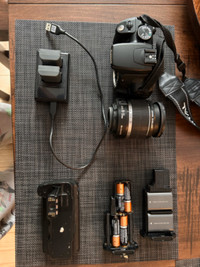 Canon Rebel XT and multiple accessories
