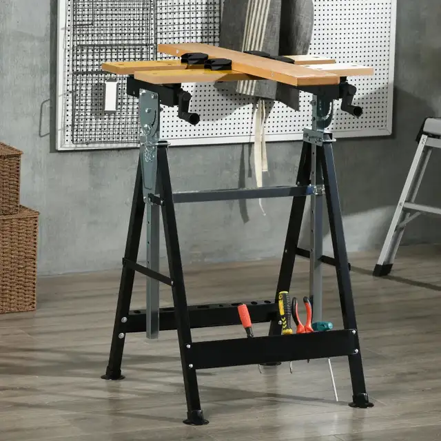 Portable Work Bench, Workshop Tool Stand with 6-Level Height in Tool Storage & Benches in Markham / York Region - Image 2