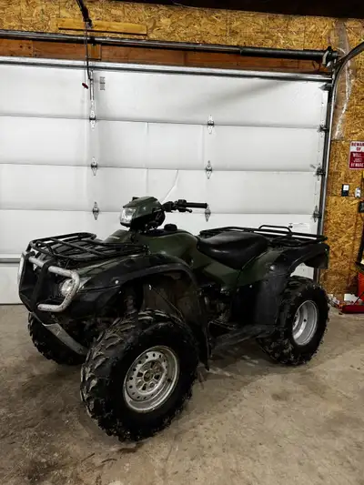 Selling a 2011 foreman 500 foot shift 4x4 machine, machine has 22,xxx miles on odometer was previous...