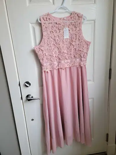Pink bridesmaids dress, View more
