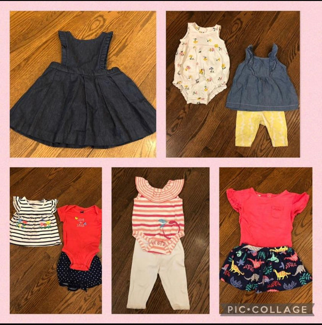 3-6 mois Lot Été Bébé Fille / Baby girl Clothes 6 months dans Vêtements - 3 à 6 mois  à Ville de Montréal