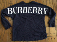 Burberry navy blue cotton sweater size large