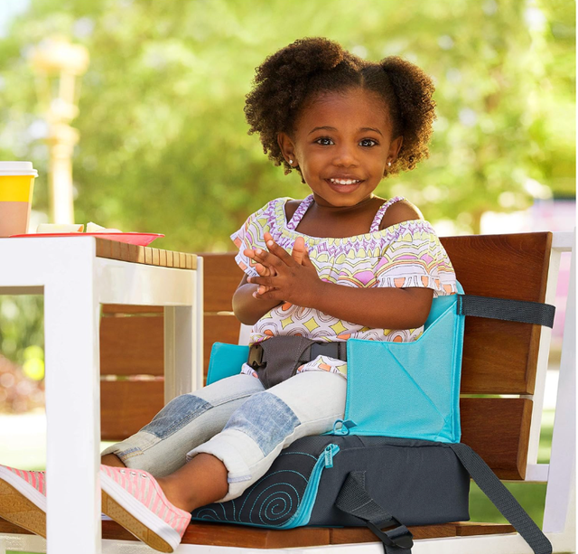 BRICA travel booster Seat -  Blue in Strollers, Carriers & Car Seats in Edmonton - Image 3