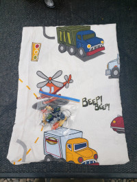Cars and truck shower curtain with hooks 