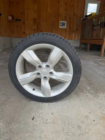 I’m selling a set of Hyundai wheels in decent shape, featuring winter tires that still have plenty o...
