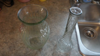 2  GLASS VASES